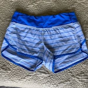 Lululemon Speeds blue and white